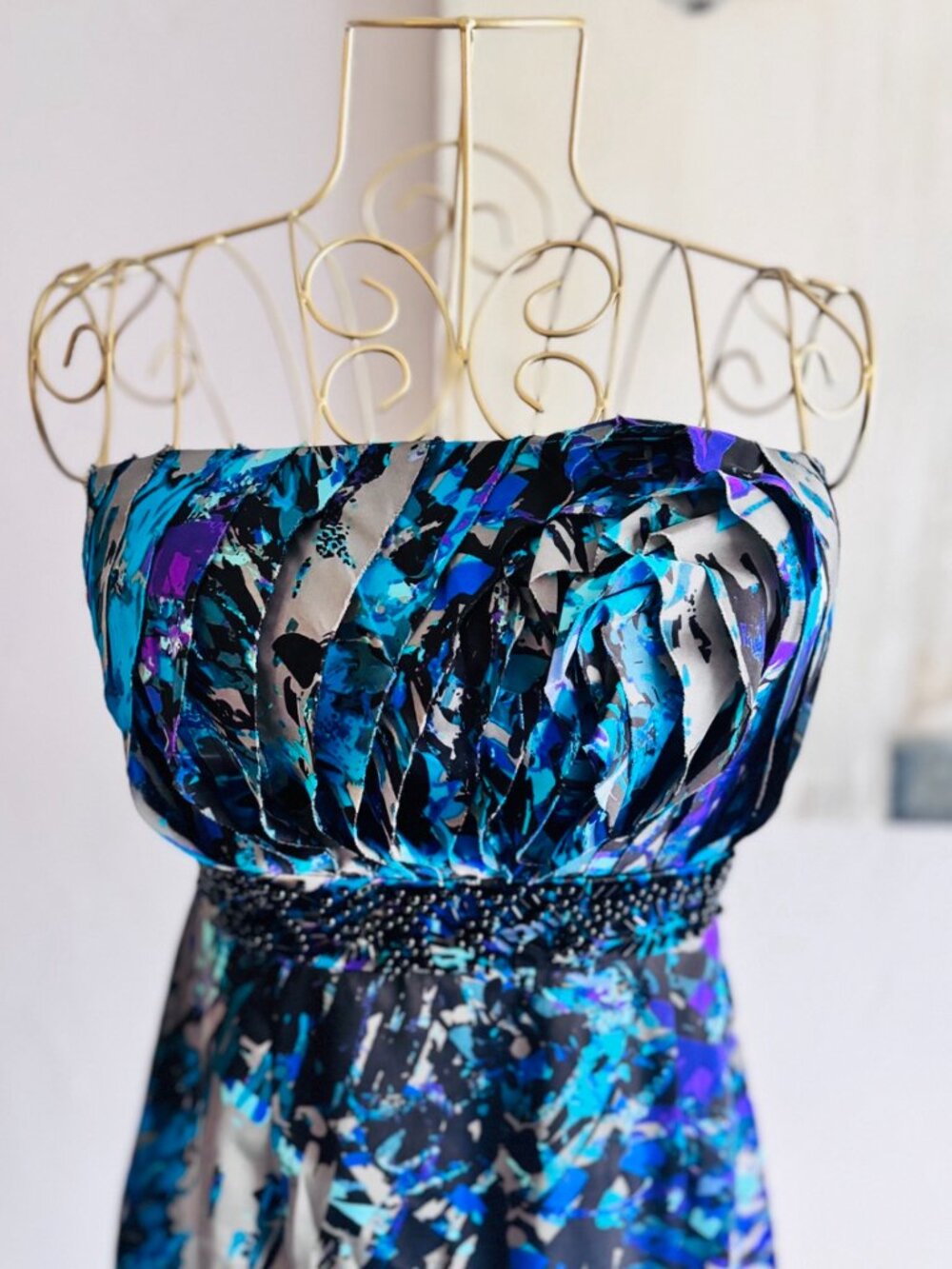 BCBGeneration Strapless Abstract Print Mini Dress – Size 0 – NWT